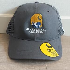 Blake’s Hard Cider Carhartt Grey Mesh Snapback Trucker Hat Cap NEW